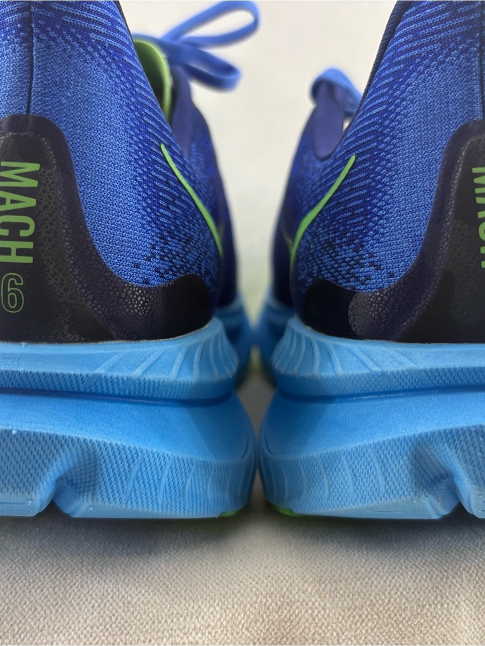 Hoka Mach 6 Blue Running Sneakers men’s size 12.5M NWOB - Picture 6 of 7